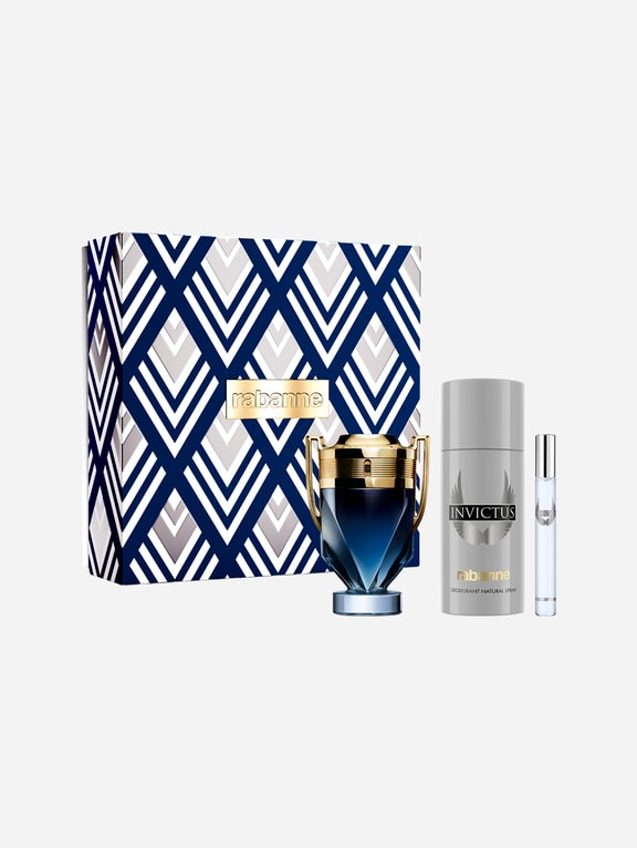 INVICTUS Parfum 100 ml & Deodorant Spray 150 ml & Travel Spray 10 ml Geschenkset