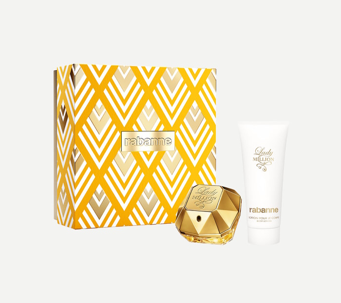 Lady Million パコラバンヌ香水80ml＋ボディ100mlギフトセット LADY MILLION 80 ML & BODY LOTION 100ML GIFTSET | For Her | Rabanne USA