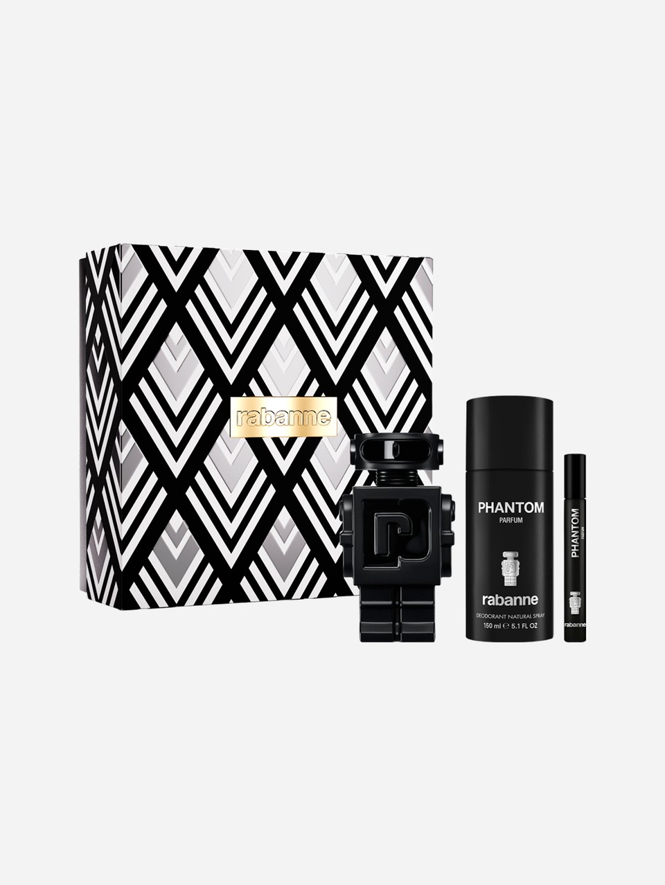PHANTOM Parfum 100 ml & Deodorant Spray 150 ml & Travel Spray 10 ml Geschenkset